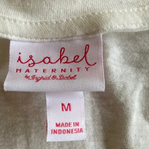 Stylish Maternity White Top Gies With Everything - Picture 6 of 8